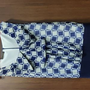 Blue jumpsuit branded